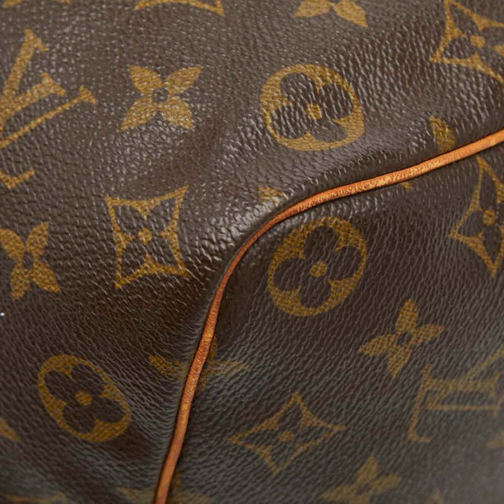 LOUIS VUITTON Brown Monogram Leather Speedy 35 Boston Bag - Picture 6 of 12